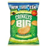 JACOBS BIG CRINKLYS CHEESE & ONION PMP £1.25 90G