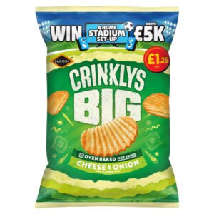 JACOBS BIG CRINKLYS CHEESE & ONION PMP £1.25 90G