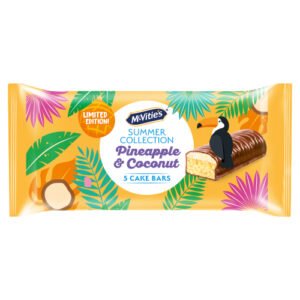MCVITIE'S SUMMER PINEAPPLE & COCONUT FLAVOUR CAKE BARS 107.5G