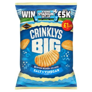 JACOBS BIG CRINKLYS SALT & VINEGAR PMP £1.25 90G