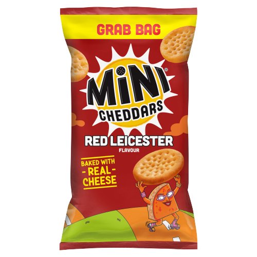 JACOB'S MINI CHEDDARS RED LEICESTER FLAVOUR GRAB BAG 45G