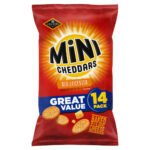 JACOB'S MINI CHEDDARS RED LEICESTER BAKED 6X 14PK 322G