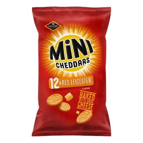 JACOB'S MINI CHEDDARS RED LEICESTER 12PK 276G