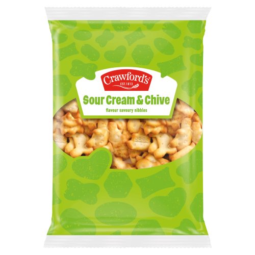 CRAWFORD’S SOUR CREAM & CHIVE FLAVOUR SAVOURIES 200G
