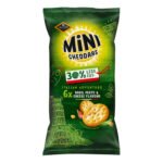 JACOB'S MINI CHEDDARS 30% LESS FAT BASIL PESTO & CHEESE BAKED 6PK 102G