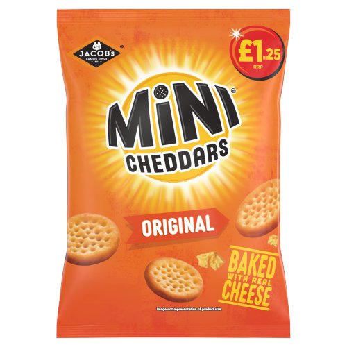 JACOB'S MINI CHEDDARS ORIGINAL PMP £1.25 90G