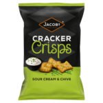 JACOB'S CRACKER CRISPS SOUR CREAM CHIVE SHARING BAG SNACKS 150G