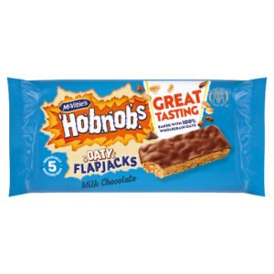 MCVITIE'S HOBNOBS OATY FLAPJACKS MILK CHOCOLATE 5PK 132G