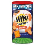 JACOB'S MINI CHEDDARS ORIGINAL CHEESE BAKED SNACKS TUB 260G