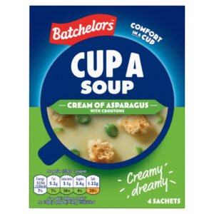 BATCHELORS CUPA SOUP CREAM OF ASPARAGUS WITH CROUTONS 4PK 117G