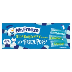 MR.FREEZE BLUE RASPBERRY FLAVOUR FREEZE POPS 20 X 45ML