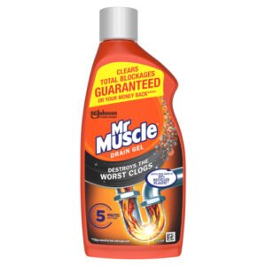 MR MUSCLE KITCHEN BATHROOM DRAIN GEL 500ML