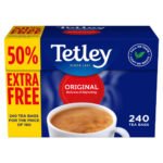 TETLEY TEABAGS 160S+50% EXTRA FREE 750G