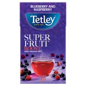 TETLEY SUPER FRUITS BOOST BLUEBERRY & RASPBERRY 20S 2G