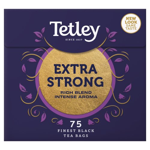 TETLEY EXTRA STRONG TEA BAGS 75S