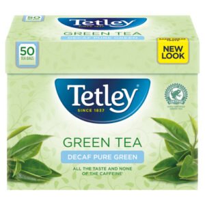 TETLEY GREEN DECAF TEA BAGS 50S 100G
