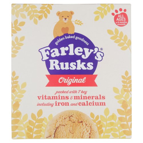 FARLEY'S RUSKS ORIGINAL ALL AGES 6+M ONWARDS 300G