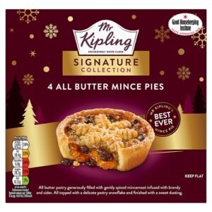 MR KIPLING SIGNATURE ALL BUTTER MINCE PIES 4S-XMAS