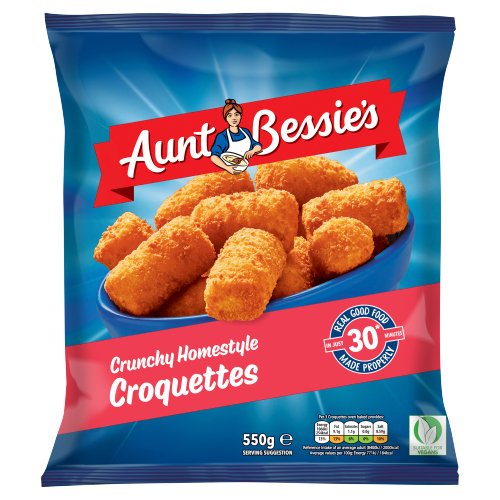 AUNT BESSIE'S CHUNKY HOMESTYLE CROQUETTES 550G