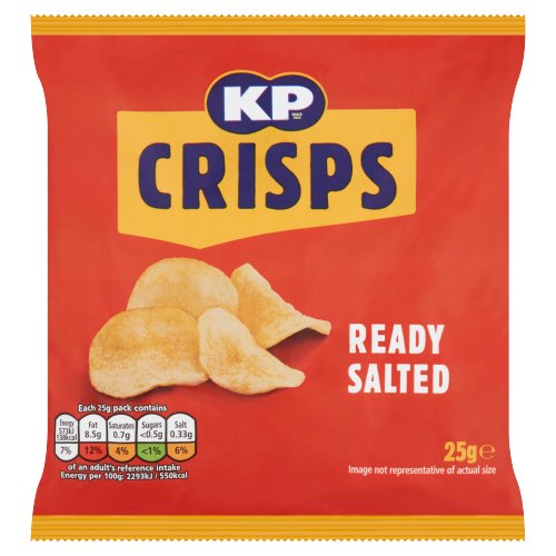 KP READY SALTED CRISPS 48X 25G