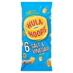 HULA HOOPS SALT & VINEGAR CRISPS 6PK 24G