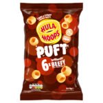 HULA HOOPS PUFT BEEF GRILLED CRISPS 6PK 15G