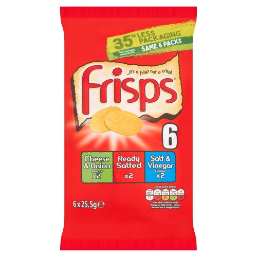 FRISPS VARIETY CRISPS 6PK 25.5G