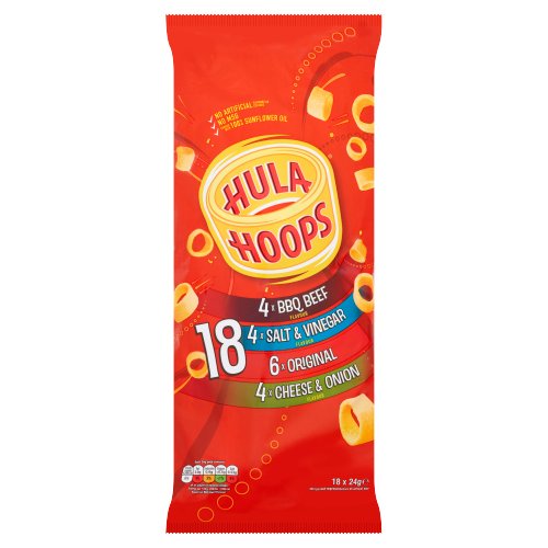 HULA HOOPS VARIETY CRISPS 18PK 24G
