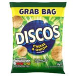 DISCOS CHEESE & ONION GRAB BAG CRISPS 28X 50G