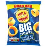 HULA HOOPS BIG HOOPS SALT & VINEGAR GRAB BAG CRISPS 36X 45G