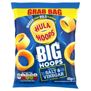 HULA HOOPS BIG HOOPS SALT & VINEGAR GRAB BAG CRISPS 36X 45G
