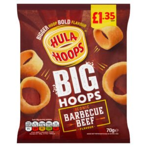 HULA HOOPS BIG HOOP BBQ BEEF PMP £1.35 70G