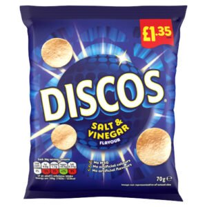 DISCOS SALT & VINEGAR CRISPS PMP £1.35 70G