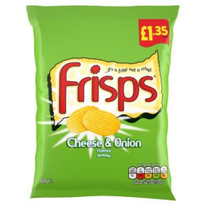 FRISPS CHEESE & ONION CRISPS PMP £1.35 60G