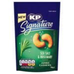 KP SIGNATURE SEA SALT AND ROSEMARY CASHEWS 90G-XMAS