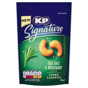 KP SIGNATURE SEA SALT AND ROSEMARY CASHEWS 90G-XMAS
