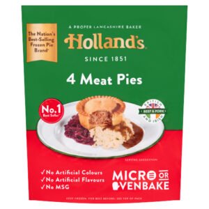 HOLLANDS 4 MEAT PIES 4PK