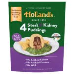 HOLLAND'S 4 STEAK & KIDNEY PUDDINGS 4PK