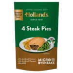 HOLLAND'S 4 STEAK PIES 4PK