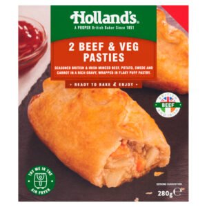 HOLLAND'S 2 BEEF & VEGETABLE PASTIES 2PK