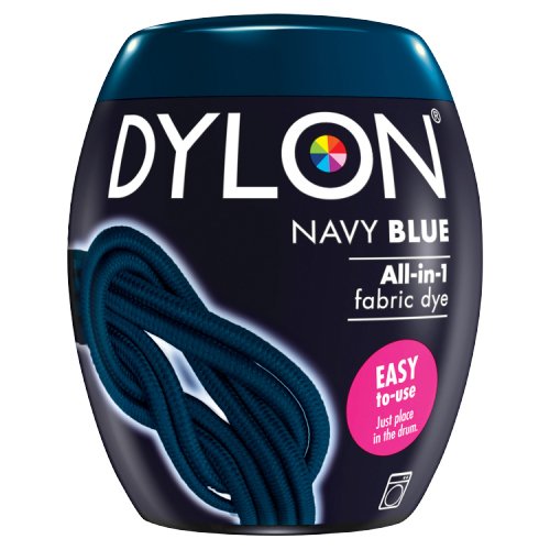 DYLON WASHING MACHINE FABRIC DYE POD NAVY BLUE 350G