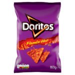 DORITOS EXTRA FLAMIN' HOT SHARING BAG CRISPS 163G