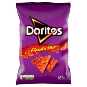 DORITOS EXTRA FLAMIN' HOT SHARING BAG CRISPS 163G