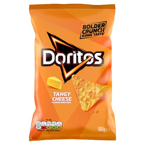 DORITOS TANGY CHEESE FLAVOUR CORN CHIPS 180G