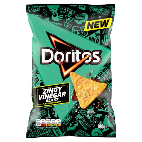 DORITOS ZINGY VINEGAR BLAST NHFSS 180G