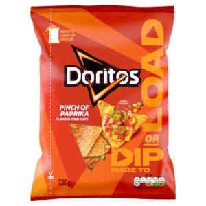 DORITOS DIP OR LOAD PAPRIKA TORTILLA CHIPS SHARING CRISPS 230G