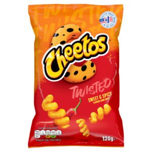 CHEETOS TWISTED SWEET & SPICY SHARING CRISPS 120G