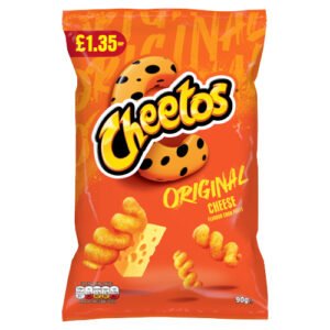 CHEETOS ORIGINAL SNACKS CHEESE CORN PUFFS PMP £1.35 90G