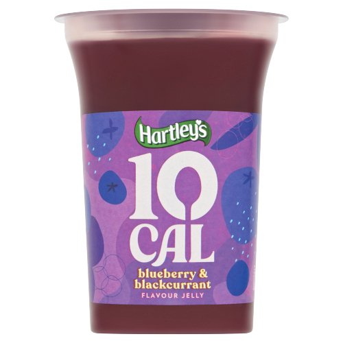HARTLEY'S 10 CAL BLUEBERRY & BLACKCURRANT RTE JELLY 12X 175G