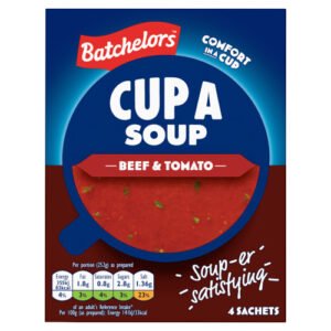 BATCHELORS CUP A SOUP BEEF & TOMATO 4 SACHETS 88G/NFEU/